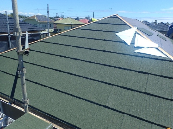 スカイメタルルーフの取り付け