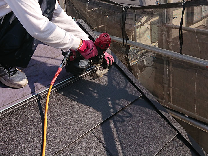 屋根の施工はお任せください