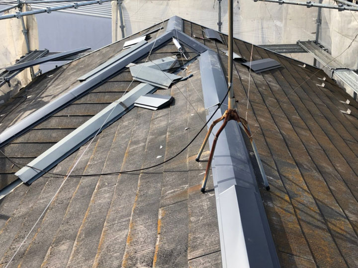 棟のラインを保護