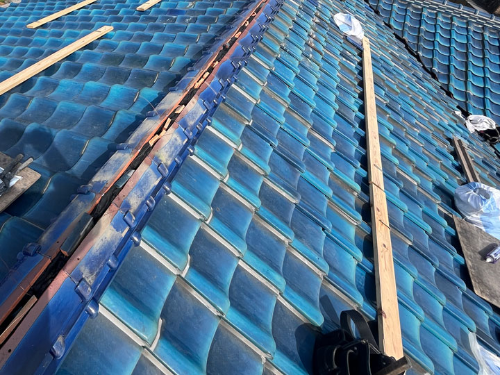 漆喰詰め直しや棟取り直し工事