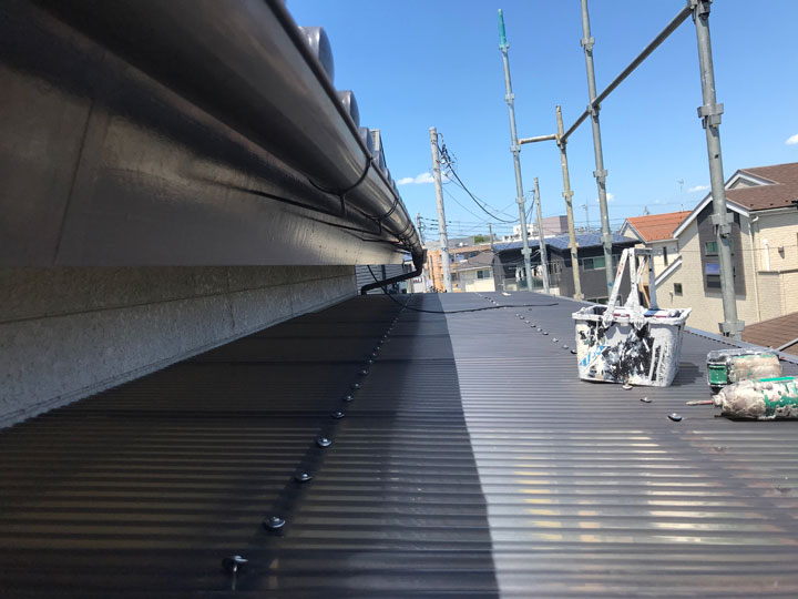 波板交換の現場