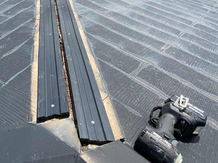 樹脂製貫板の設置