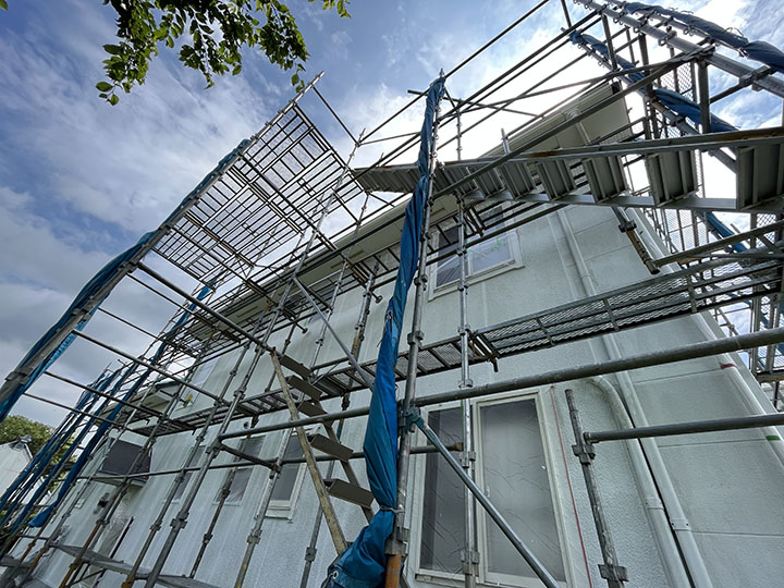 お住まい全体のメンテナンスで活躍する足場