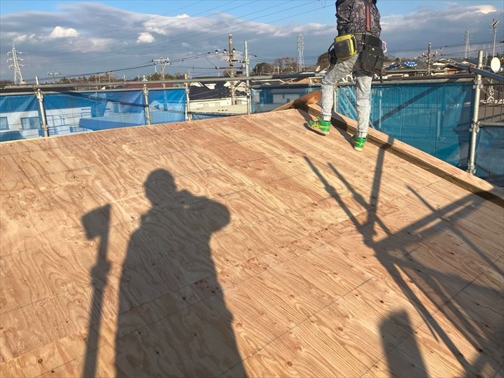 野地他の増し貼り