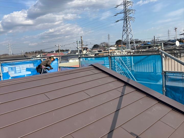 屋根葺き作業完了
