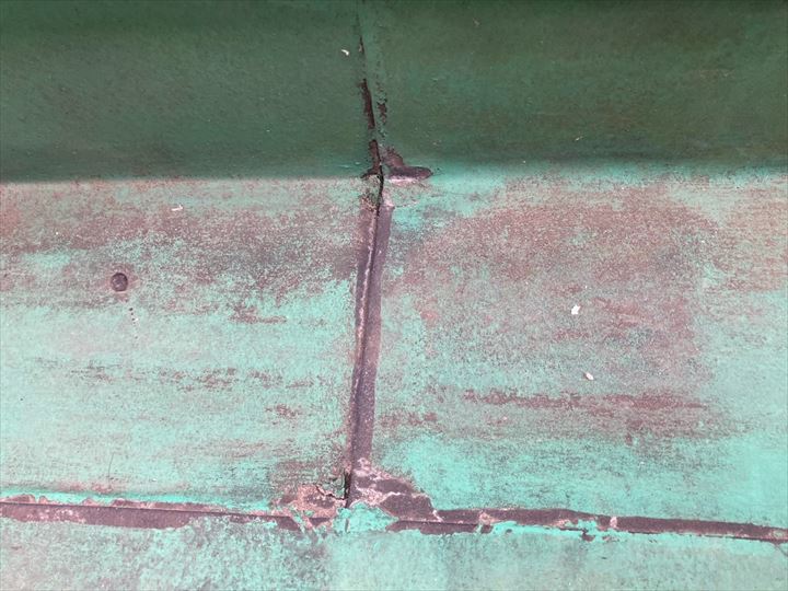 雨漏り発生箇所の上部不具合