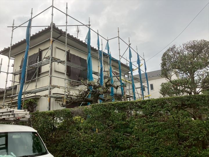 足場架設状況