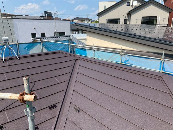 屋根葺き替え工事の完了