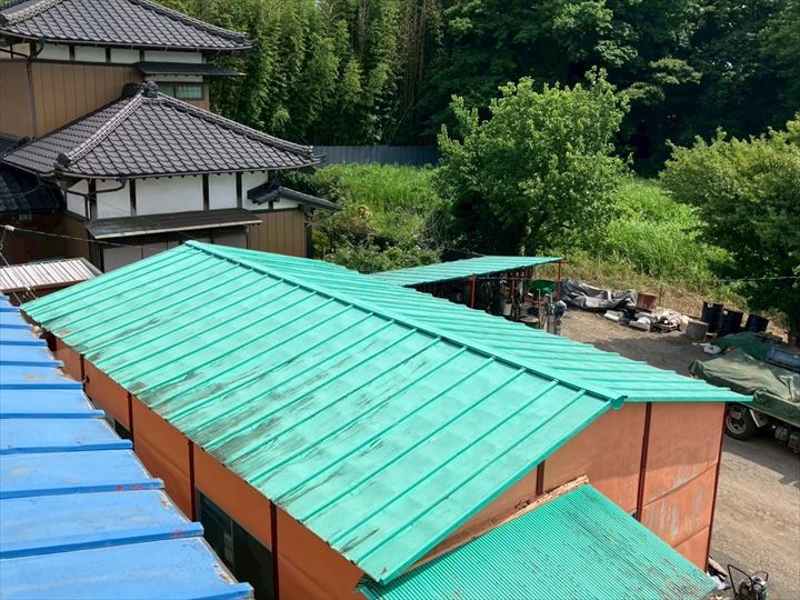 施工前の瓦棒屋根