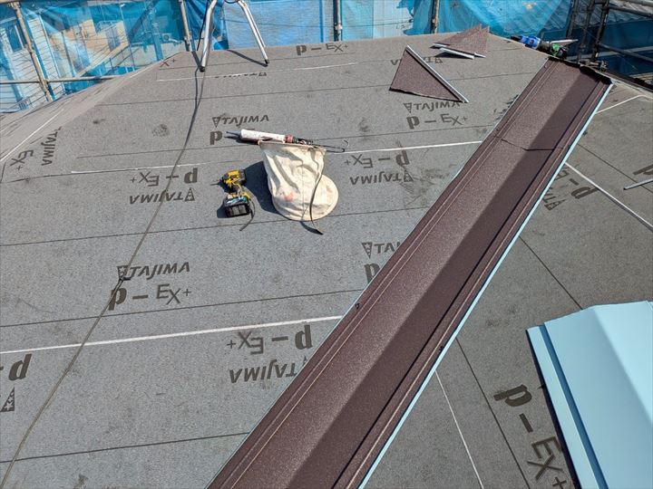 谷板金の取り付け