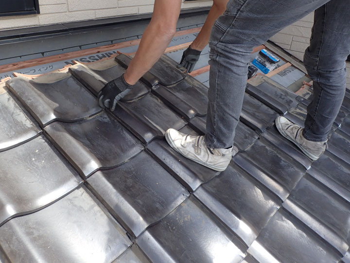 瓦のさいりようについて再利用について