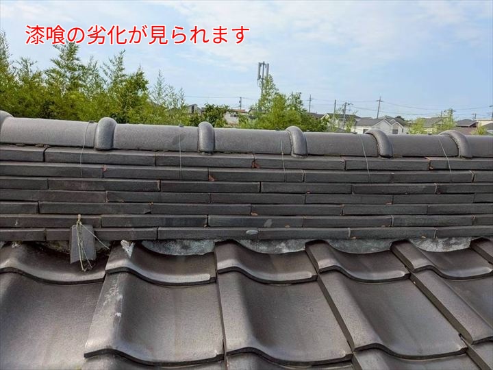 漆喰の劣化症状