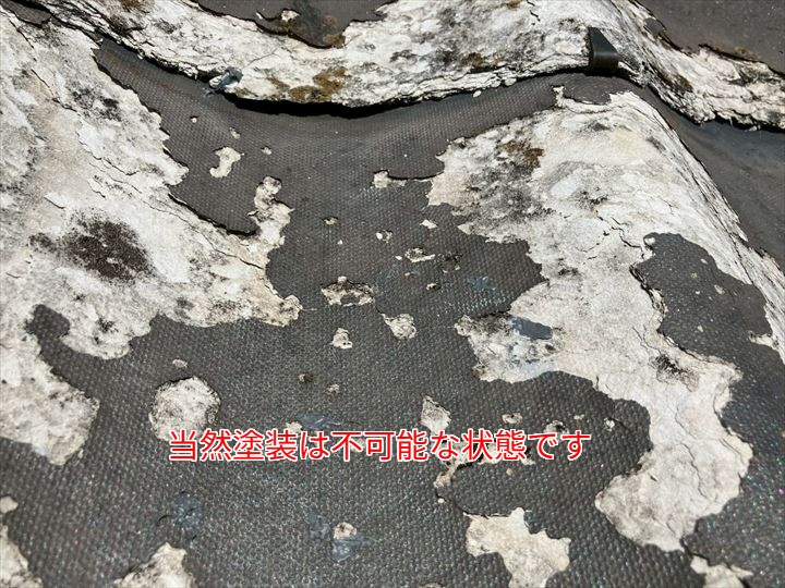 当然塗装は不可能な状態です