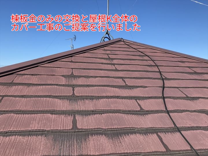 屋根のメンテナンス提案の実施