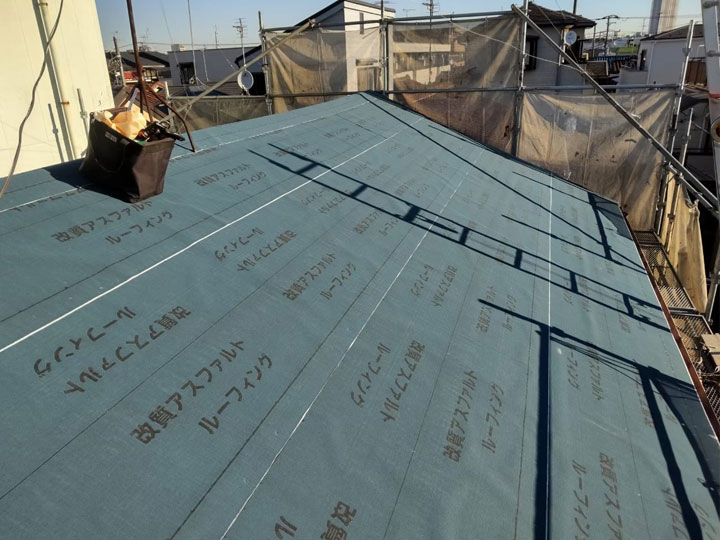 改質アスファルトルーフィング