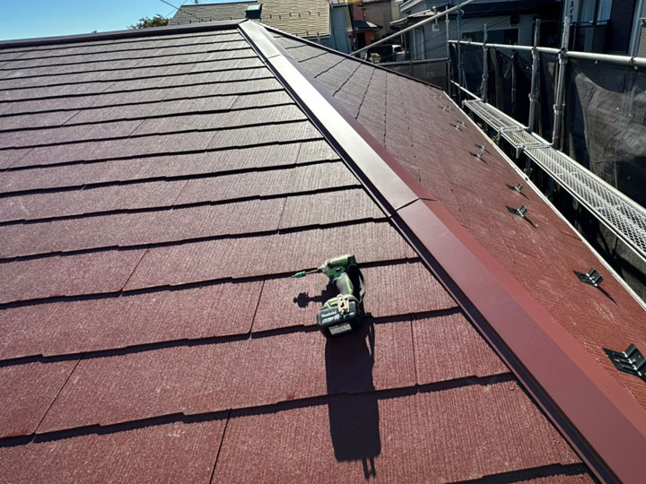 施工が完了したグラッサ屋根