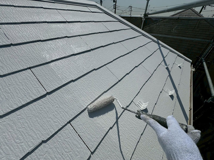 断熱塗料での塗装