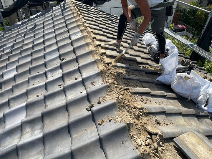 棟の取り直し工事