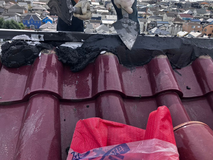 棟瓦取り直し工事