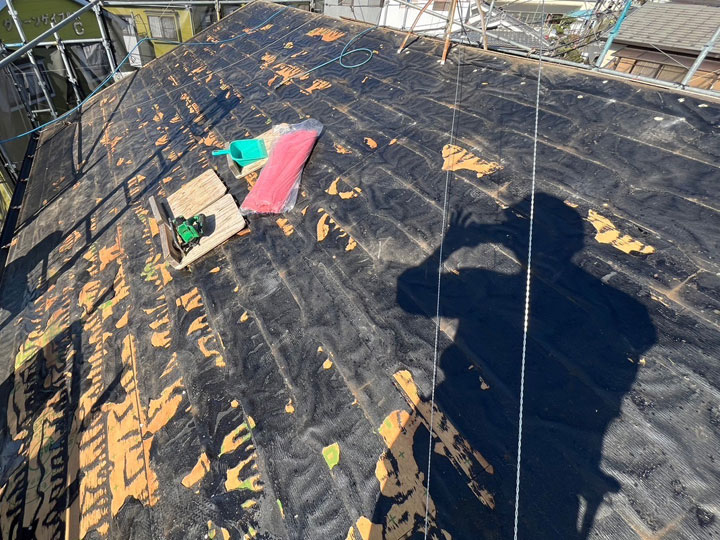 劣化が見られる下地