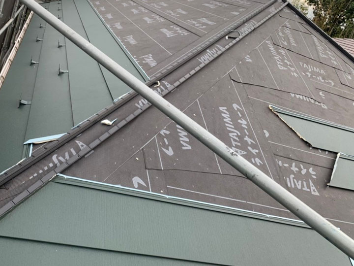 スーパーガルテクトでの工事