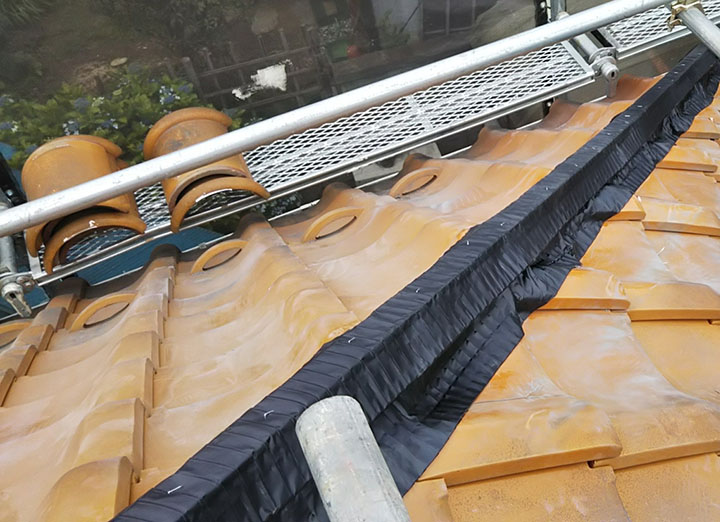 乾式工法の施工