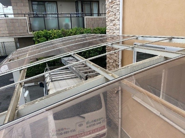 カーポート屋根の撤去