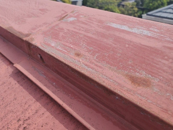 調査写真3：釘浮きと錆の進行