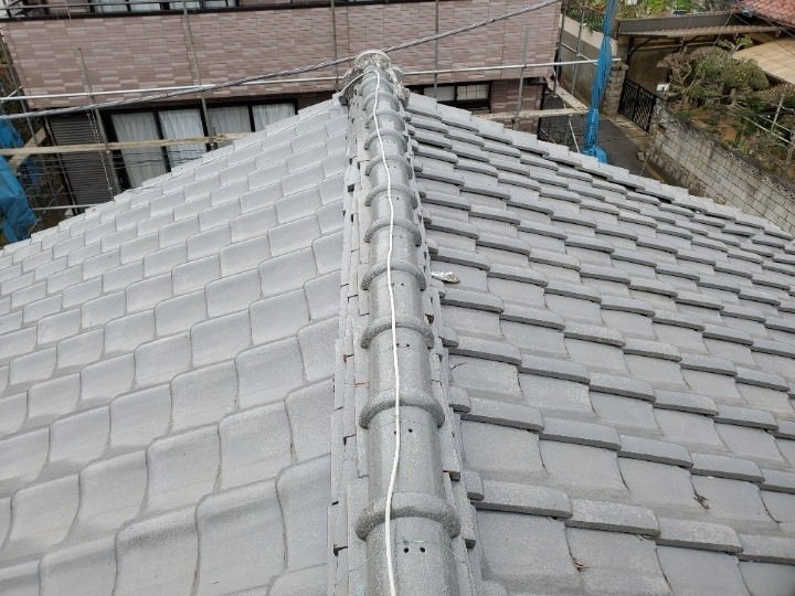 令和元年房総半島台風被害で損壊した瓦屋根