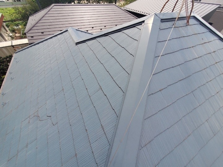 工事前の築27年スレート屋根