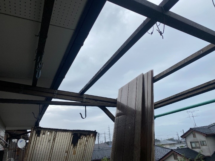 中空ボード撤去作業