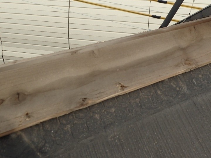 貫板の劣化が進んでいた部分