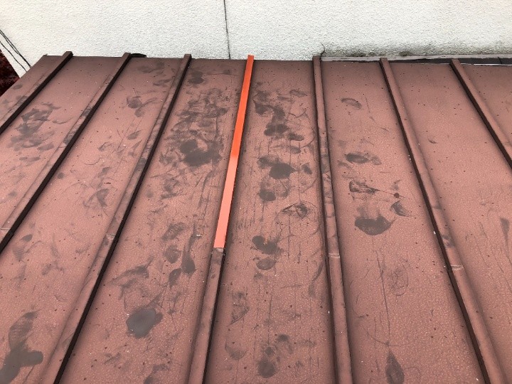 合羽板金まわりに残る補修の痕跡