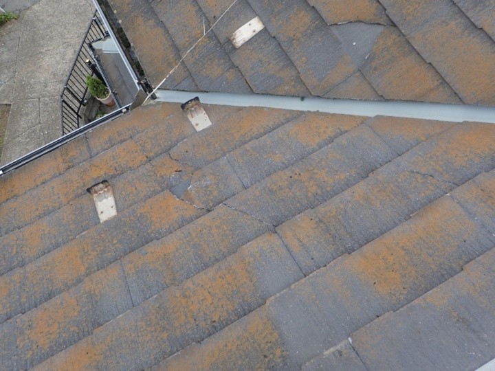 谷部周辺の複数の欠損