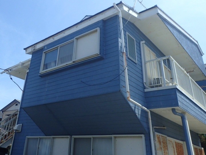 工事前の破損した雨樋