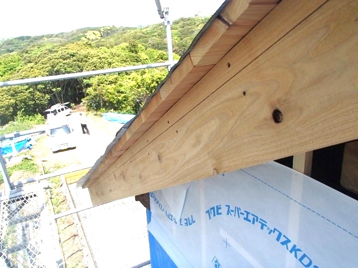 ケラバ部分の状態確認