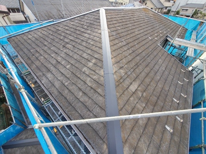 屋根塗装工事前の築26年屋根