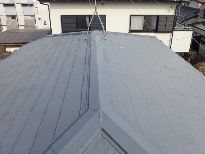 アスベスト含有した屋根
