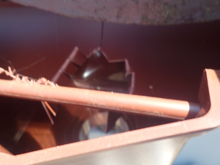 雨樋の加工と開口部の作成