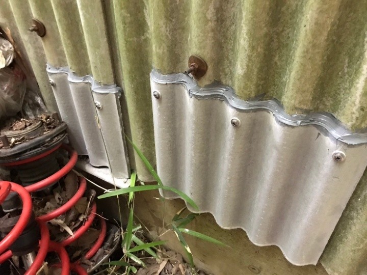 軽微な損傷部分の上張り補修