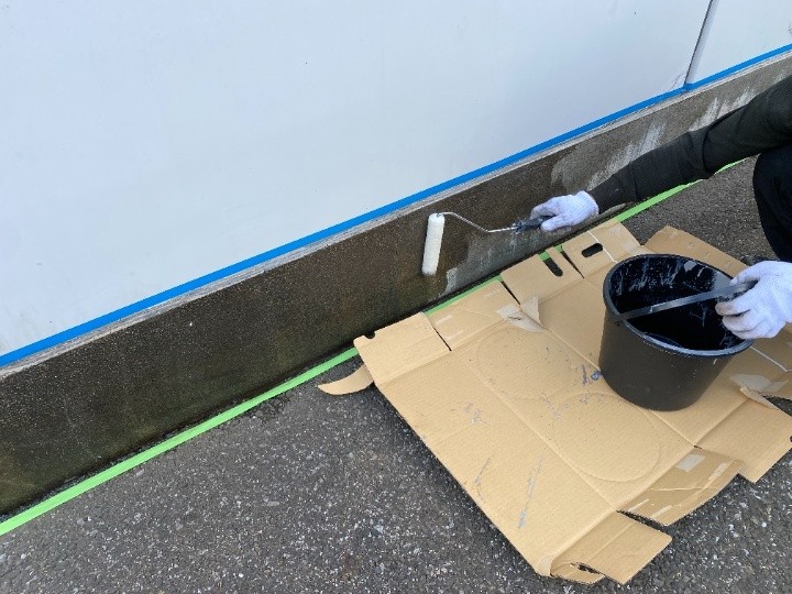養生とプライマー塗布で密着性を向上
