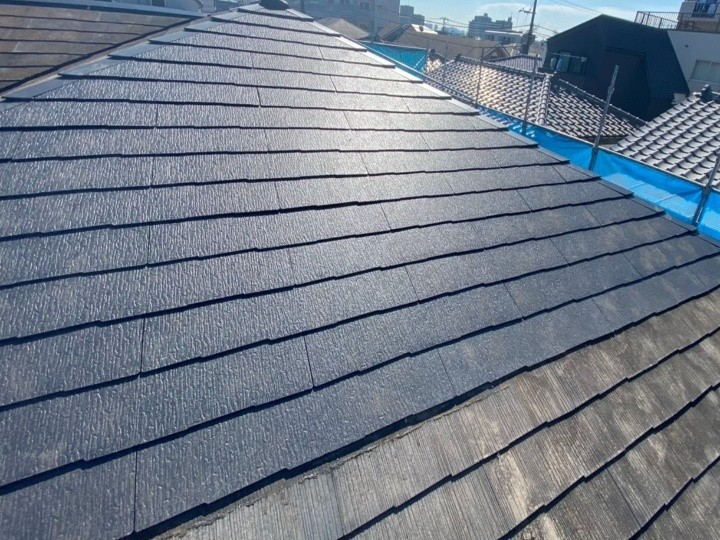 天窓撤去とスレート屋根10㎡部分葺き替え工事して天窓雨漏りを解消したお住まい