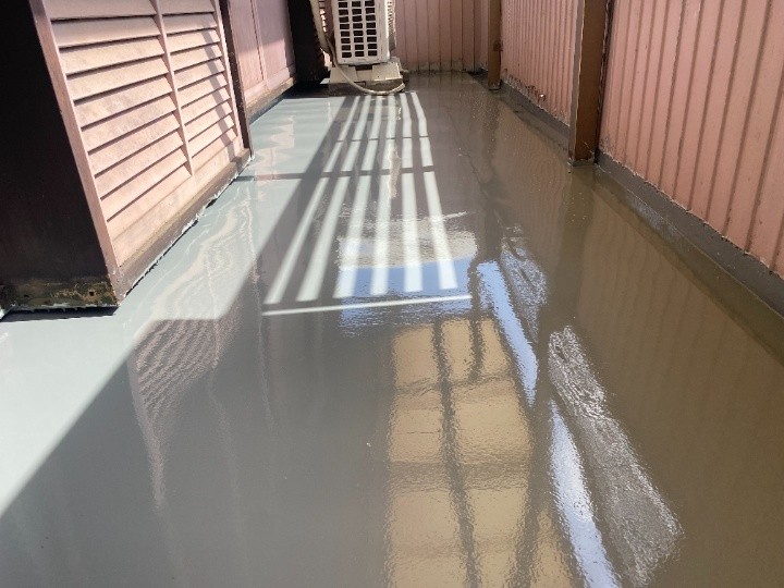 ベランダに「ウレタン防水工事」したお住まい