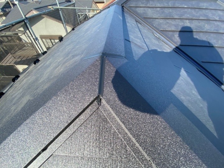 棟板金の下地設置