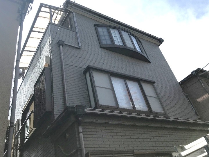 3階建てサイディング外壁の外観確認