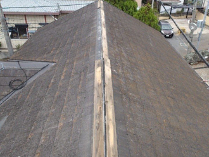 スレート屋根塗装工事前のお住まい