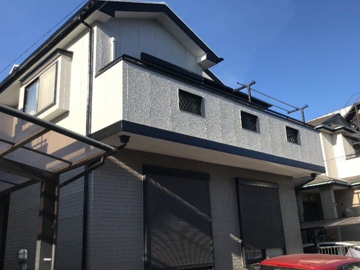 築18年屋根外壁へ「遮熱塗料サーモアイSI＋パーフェクトトップ」を用いた塗装工事を行いメンテナンス