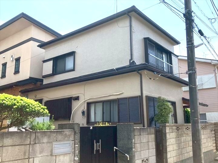 モルタル外壁塗装工事後のお住まい