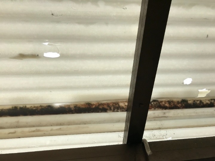 穴あきが明瞭な箇所の状態把握