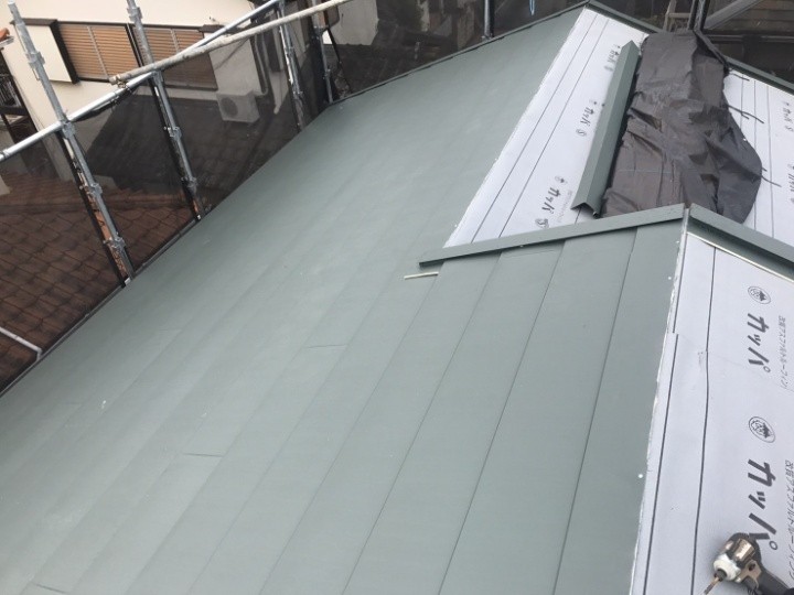 平葺きヒランビーの施工